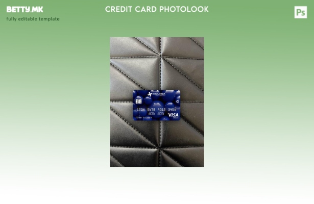 модерен стил Мексико Инбурса банка виза класичен шаблон за фото изглед на картич